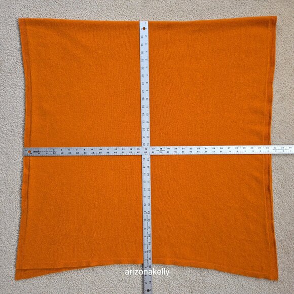The Travelwrap Company Cashmere Scarf/Wrap Orange with Storage Bag Scotland - Picture 5 of 13